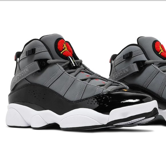 Jordan 6 Rings - Smoke Grey Black Red Gold main image 2